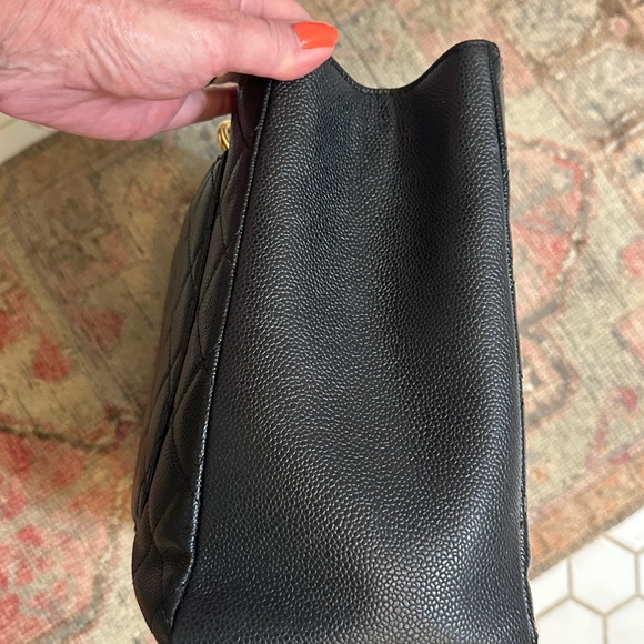 Chanel Black Quilted Caviar Grand Shopping Tote - Picture 3 of 10